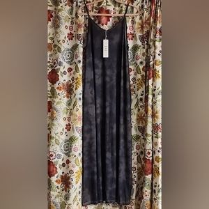 NWT TIE DYE GREY & BLACK DRESS